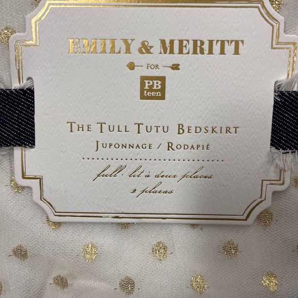 NEW Pottery Barn Teen Emily&Meritt Tull Tutu Full Bedskirt - Picture 4 of 6
